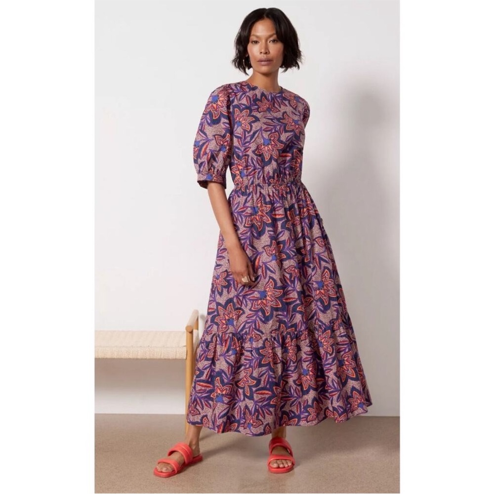 Evereve Noelle Open Back‎ Floral Maxi Dress